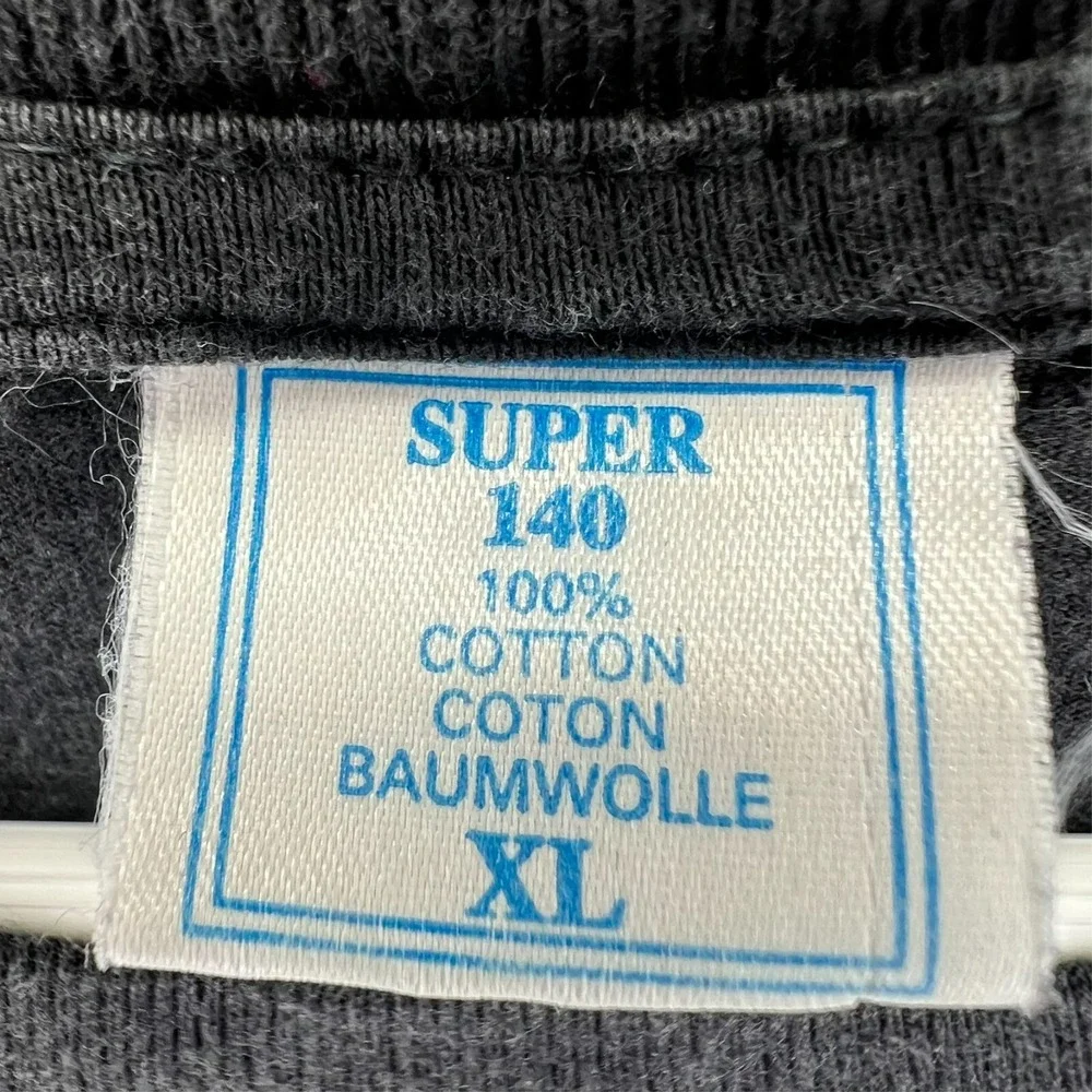 VTG 1992 MIND THE GAP T Shirt Mens XL Black Crewneck‎ Super 140 London Transport